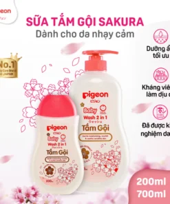 Sữa Tắm Gội Pigeon Chiết Xuất Sakura